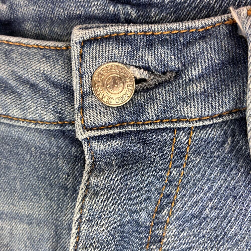 True Religion Jennie Curvy High Rise Skinny Women's 28 Distressed Fading Cotton - Picture 7 of 16